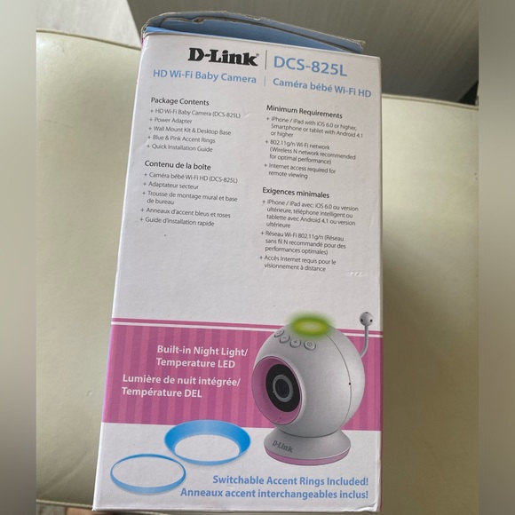 D-Link HD Wi-Fi Baby Camera New in Box Day & Night HD Video - Picture 4 of 5